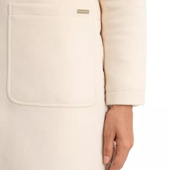 Woolrich Kuna Mixed Media Virgin Wool/Cashmere Water Resistant Duck Down Coat - Picture 8 of 16